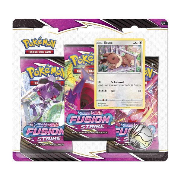 Pokémon TCG: Sword & Shield-Fusion Strike 3 Booster Packs, Coin & Promo Card For Sale