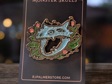 Floral Lizard Pin Sale