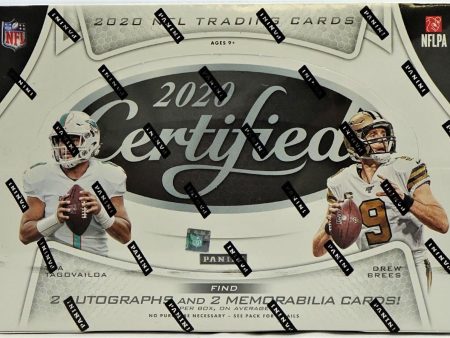 2020 Panini Certified Football Hobby Box Supply