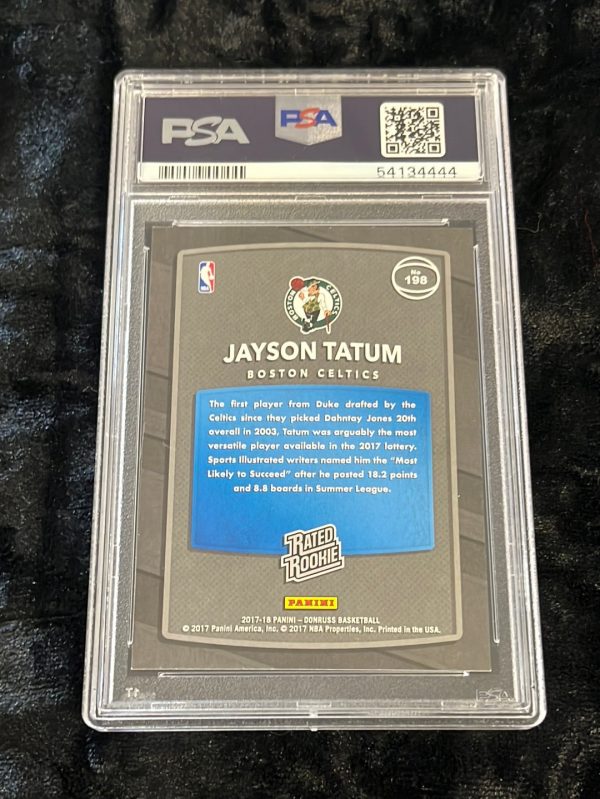 2017-18 DONRUSS JAYSON TATUM #198 RC PSA GEM MINT 10 Online Sale