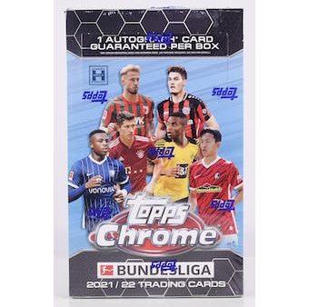 2021 22 Topps Chrome Bundesliga Soccer Hobby Box For Sale