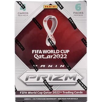 2022 Panini Prizm FIFA World Cup Soccer 6-Pack Blaster Box For Discount