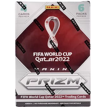 2022 Panini Prizm FIFA World Cup Soccer 6-Pack Blaster Box For Discount