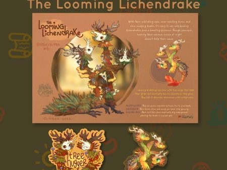 Critter #06 - Looming Lichendrake - October 2022 Rewards Supply