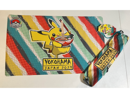 Yokohama Ramen Pikachu Playmat & Bag Worlds 2023 Exclusive Online Hot Sale