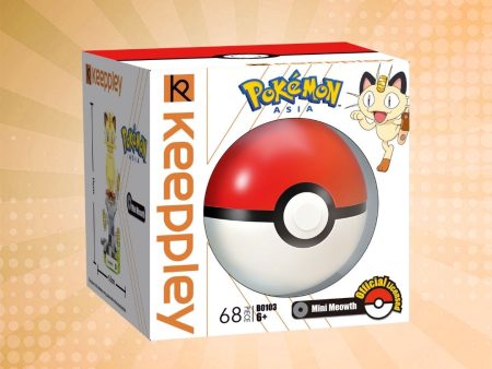 Keeppley Pokémon Ball Collection - Mini Meowth Building Blocks Set Online now