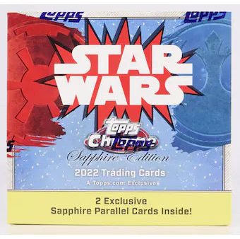 2022 Topps Chrome Star Wars Sapphire Edition Hobby Box Cheap