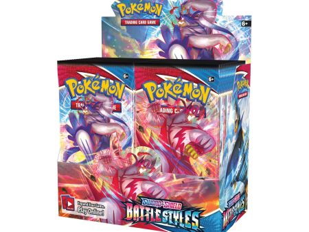 Case (6 Booster Boxes) Pokemon: Sword& Shield - Battle Styles Booster Box (36 Packs) Online Hot Sale