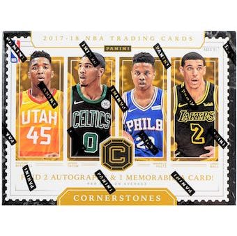 2017 18 Panini Cornerstones Basketball Hobby Box Discount