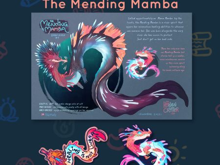 Critter #07 - Mending Mamba - November 2022 Rewards Cheap