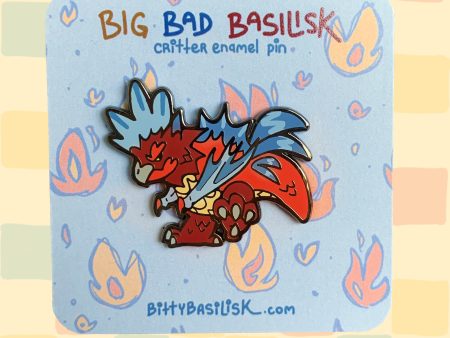 Big Bad Basilisk Enamel Pin Discount