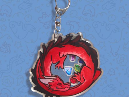 Dragon Hoard Red Shaker Keychain Sale