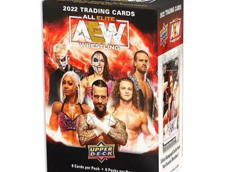 2022 Upper Deck AEW Wrestling 8-Pack Blaster Box Hot on Sale