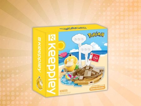 Keeppley Pokémon Blocks Scene Series - Build a Sandcastle Psyduck Building Blocks Set For Sale