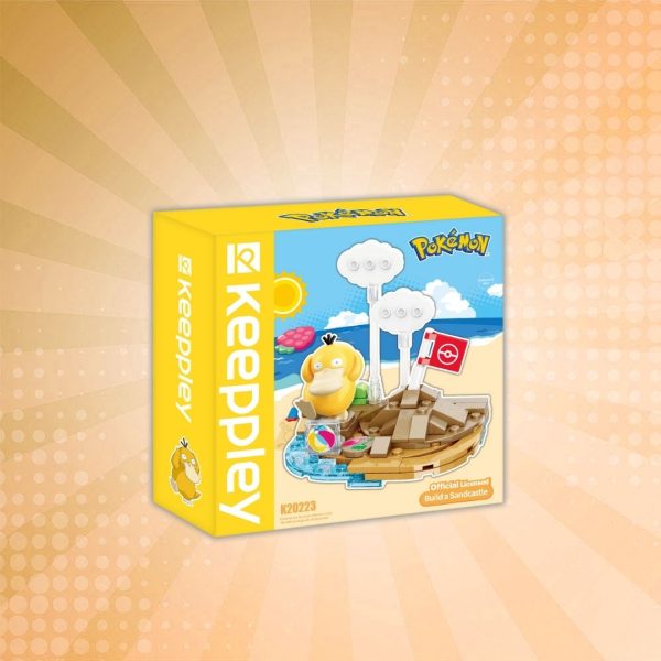 Keeppley Pokémon Blocks Scene Series - Build a Sandcastle Psyduck Building Blocks Set For Sale