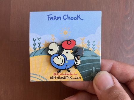 Farm Chook Enamel Pin Online Sale