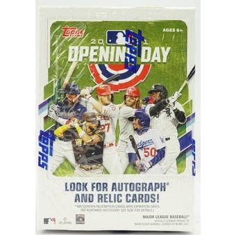 2021 Topps Opening Day Baseball Blaster Box 11 Packs For Cheap