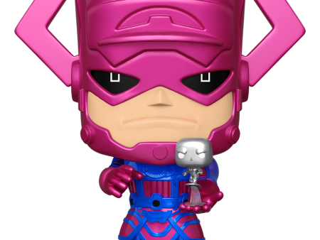 Funko Pop! Fantastic Four Galactus with Silver Surfer Metallic PX Exclusive 10-Inch Figure #809 Hot on Sale