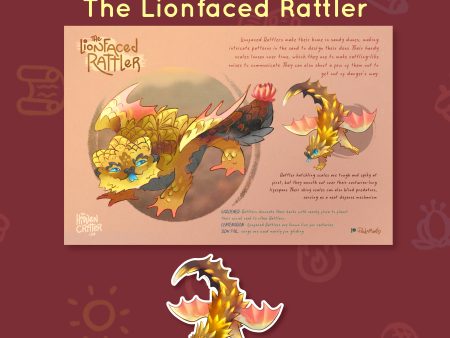 Critter #04 - Lionfaced Rattler - August 2022 Rewards For Sale