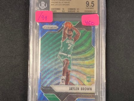 2016 Prizm Jaylen Brown #44 RC Blue Wave  99 BGS 9.5 For Sale