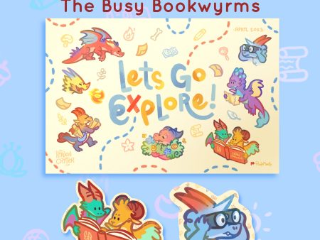 Critter #11.5 - Busy Bookwyrm - May 2023 Rewards Supply