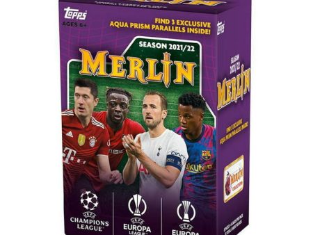 2021-22 Topps UEFA Champions League Merlin Chrome Soccer 8-Pack Blaster Box Discount