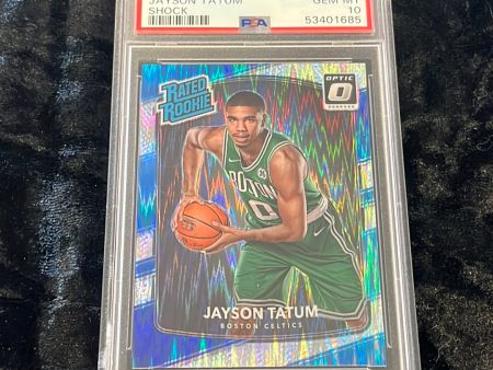 2017-18 DONRUSS OPTIC JAYSON TATUM #198 RC SHOCK PSA 10 GEM MINT For Discount