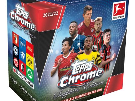 2021 22 Topps Chrome Bundesliga Sapphire Edition Soccer Hobby Box Fashion