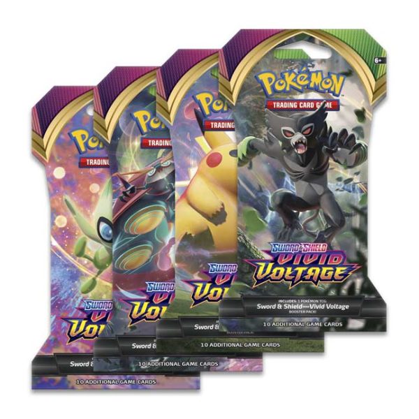 Pokémon TCG: Sword & Shield-Vivid Voltage Sleeved Booster Pack (10 Cards) Hot on Sale