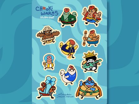 Chookiwaras Vinyl Sticker Sheet Hot on Sale