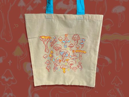 Moonglow Mushrooms Organic Cotton Tote Bag Discount