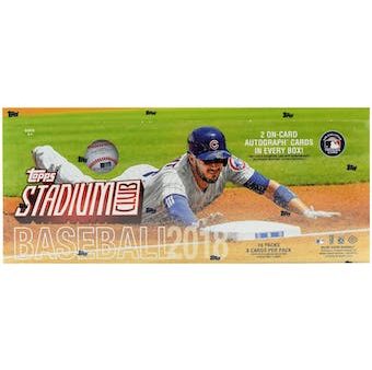 2018 TOPPS STADIUM CLUB HOBBY PACK For Cheap