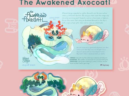 Critter #14 - Awakened Axocoatl - August 2023 Rewards Cheap